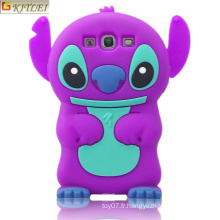 OEM Violet 3D Cute Cartoon Accessoires pour téléphone mobile oreille téléphone portable pour Samsung Galaxy S6